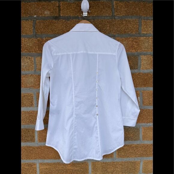 Elizabeth and james button down rhinestone blouse small - Picture 9 of 12